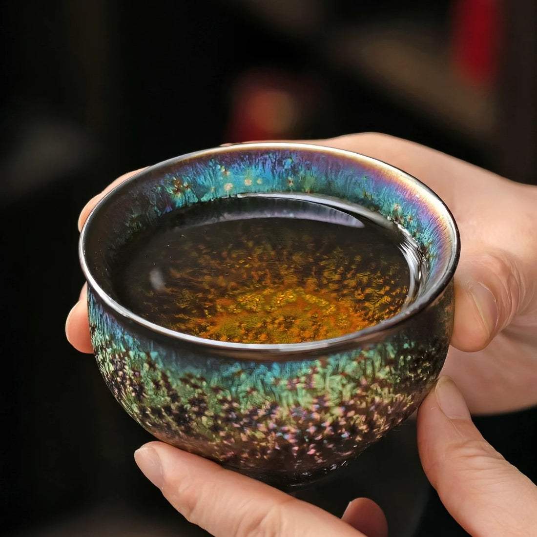 Peacock Iris Cup