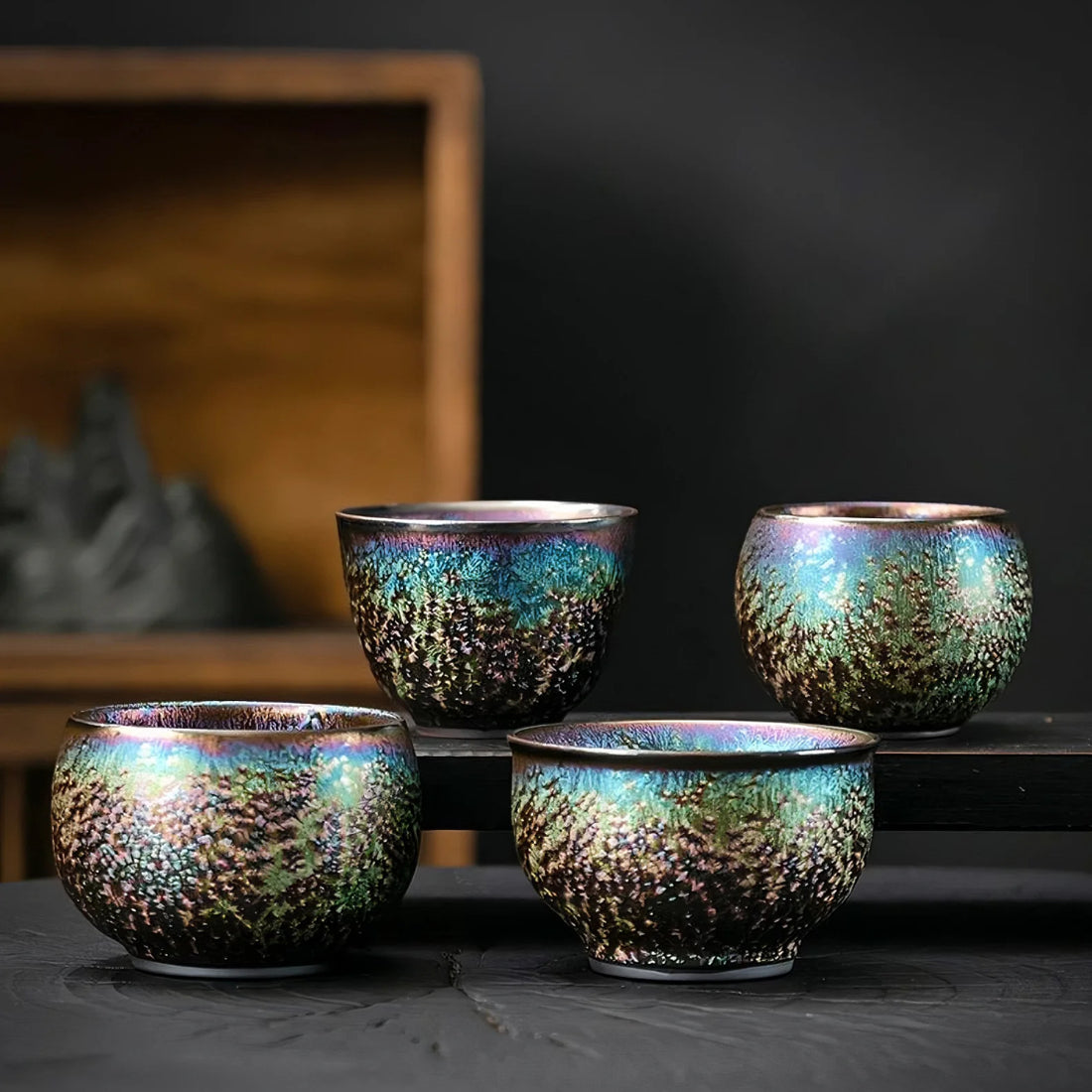 Peacock Iris Cup