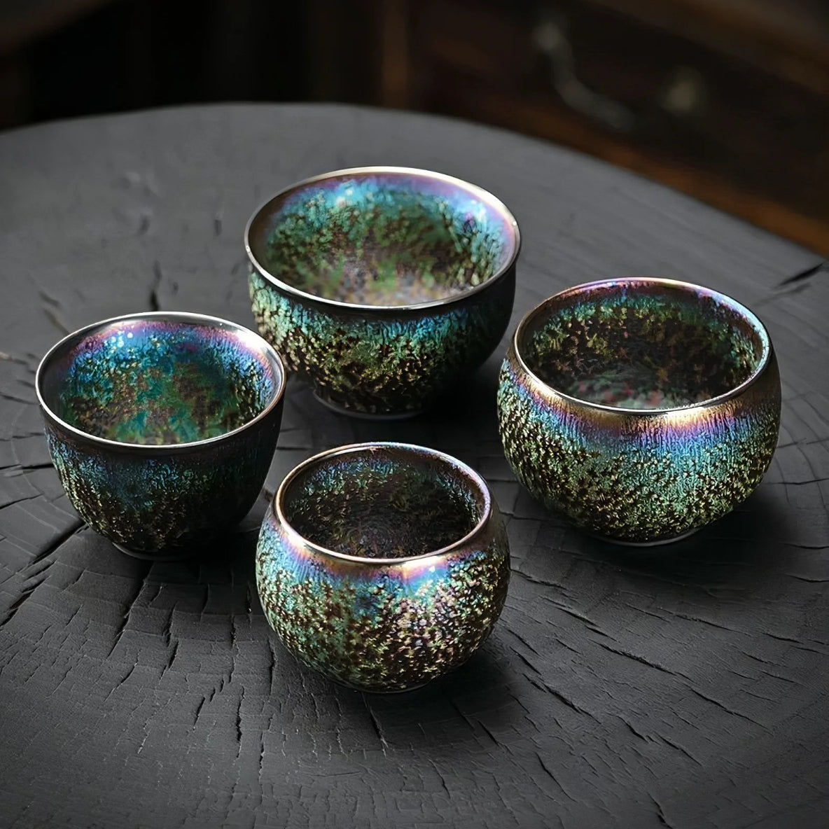 Peacock Iris Cup