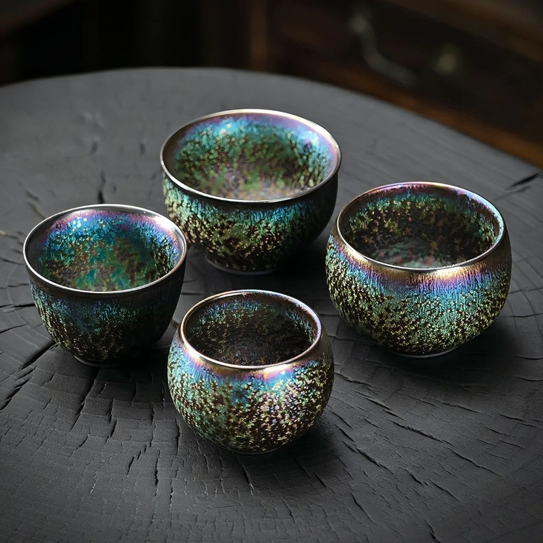 Peacock Iris Cup